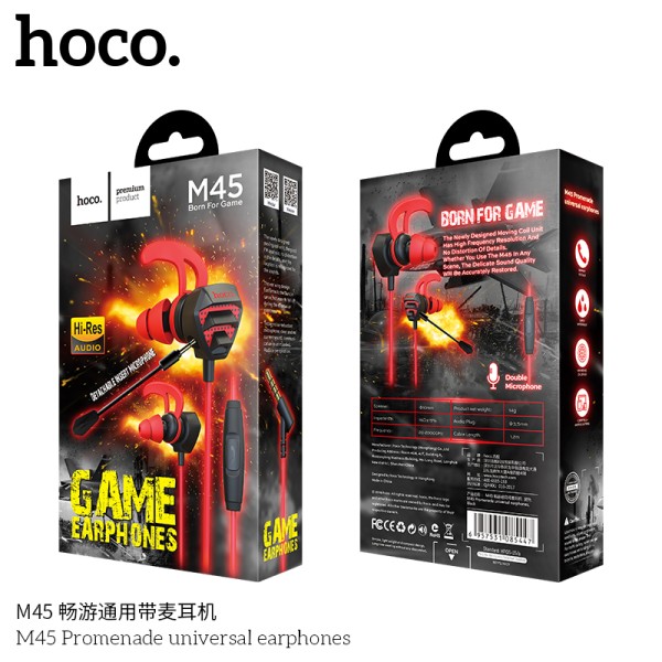 Hoco M45 Promenade Auriculares Universales Con Micrófono