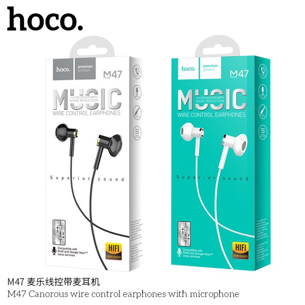 Hoco M47 Auriculares De Control De Alambre De Cable Con Micrófono