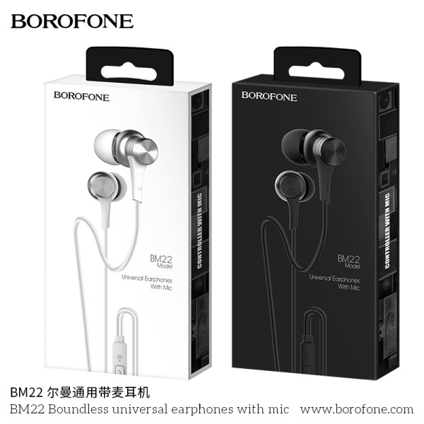 Borofone Bm22 Auriculares Universales Con Micrófono Ilimitado