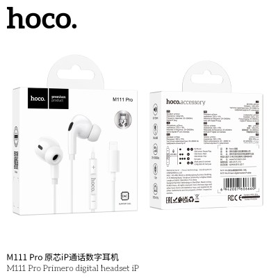 Hoco M111 Pro Auriculares Digitales Con Microfono Para Iphone