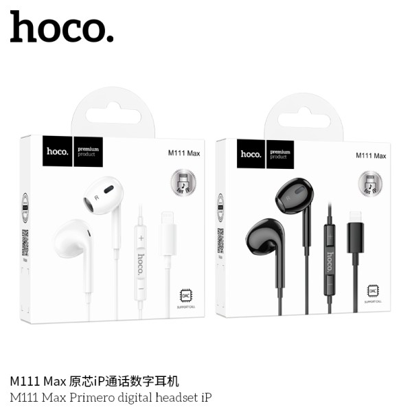 Hoco M111 Max Auriculares Digitales Con Microfono Para Iphone