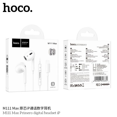 Hoco M111 Max Auriculares Digitales Con Microfono Para Iphone