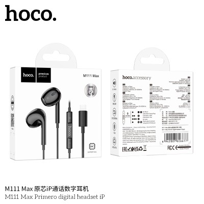 Hoco M111 Max Auriculares Digitales Con Microfono Para Iphone