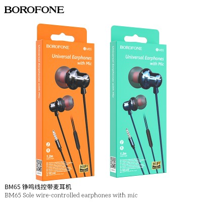 Borofone Bm65 Auriculares Con Cable Único Con Micrófono