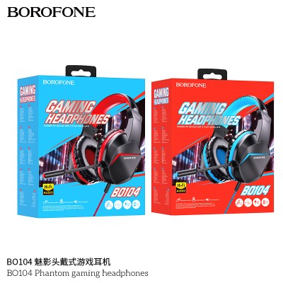 Borofone Bo104 Cascos Con Cable Phantom Para Juegos Con Micrófono Omnidireccional